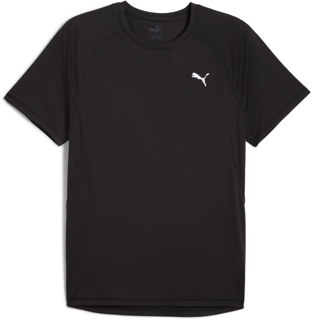 PUMA Funkčné tričko 'Run Velocity'  čierna / biela
