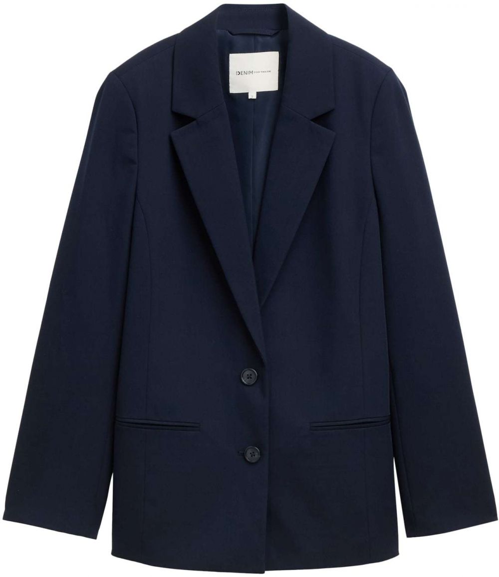 TOM TAILOR DENIM Blejzer  tmavomodrá