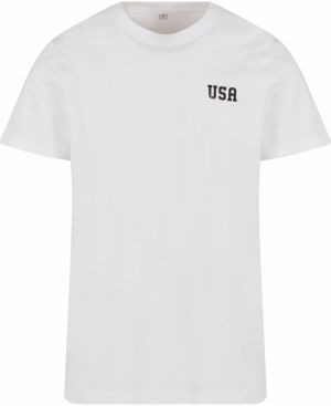 Mister Tee Tričko 'USA'  čierna / biela