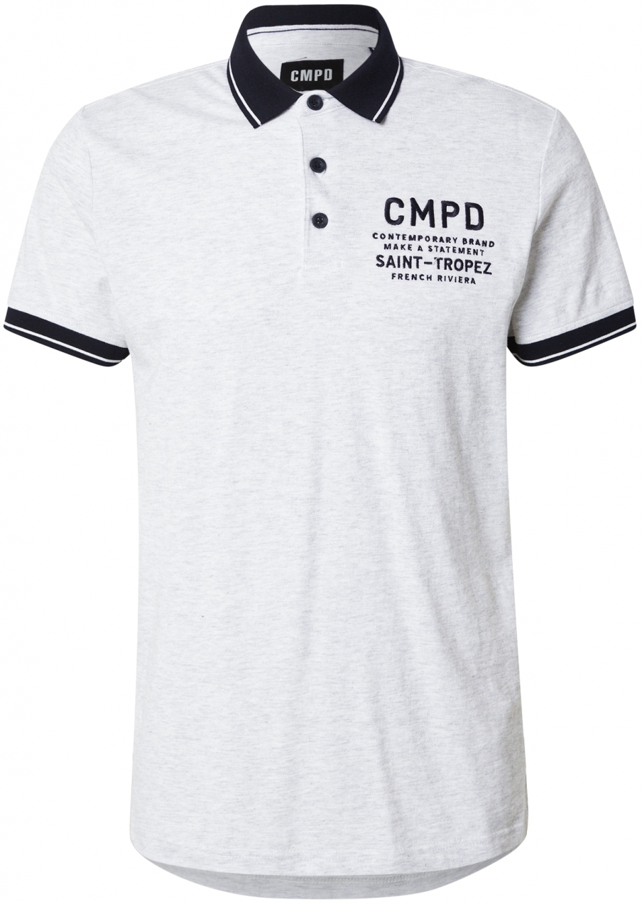 CMPD Tričko  tmavomodrá / biela melírovaná