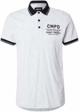 CMPD Tričko  tmavomodrá / biela melírovaná