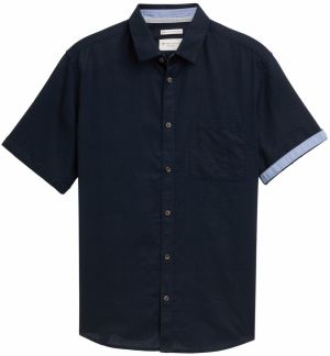 TOM TAILOR Košeľa  tmavomodrá