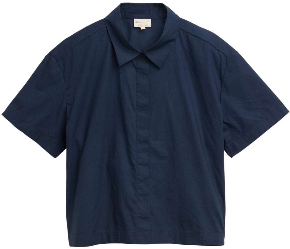 TOM TAILOR DENIM Blúzka  tmavomodrá