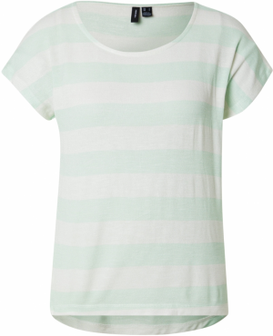 VERO MODA Tričko 'VMWide'  mätová / biela