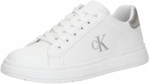 Calvin Klein Jeans Tenisky  striebornosivá / biela