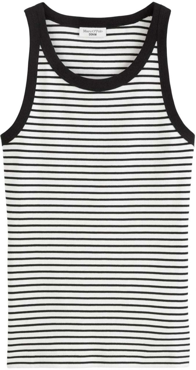 Marc O'Polo DENIM Top  čierna / biela