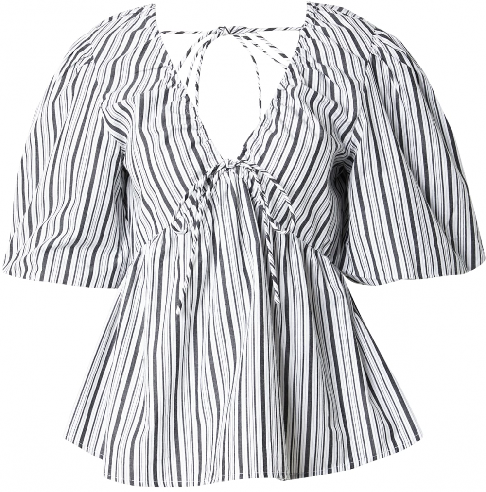 TOPSHOP Blúzka  námornícka modrá / biela