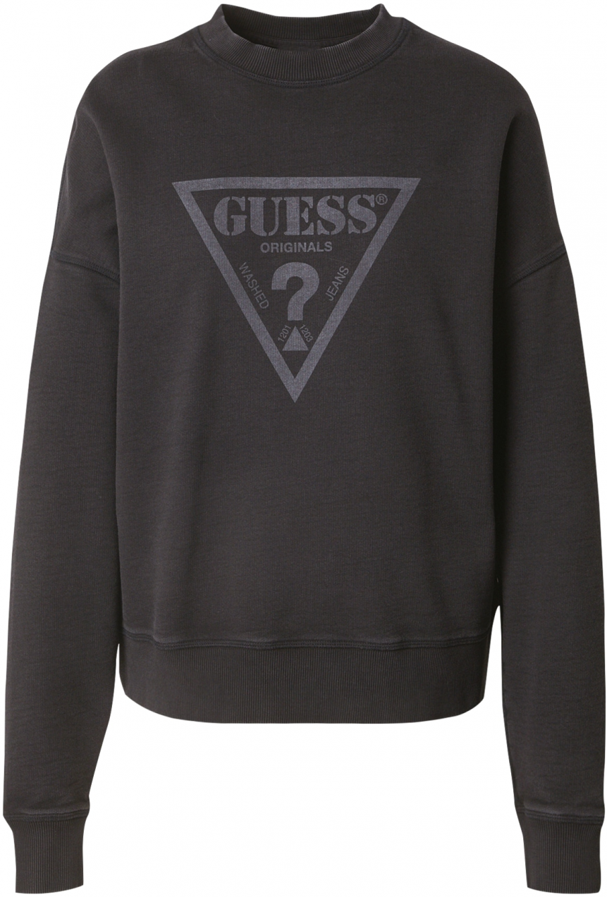 GUESS Originals Mikina 'GO'  antracitová / čierna