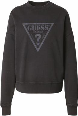 GUESS Originals Mikina 'GO'  antracitová / čierna