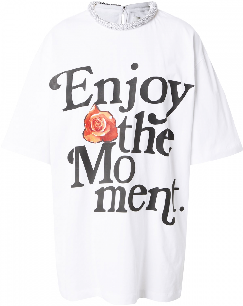 3.1 Phillip Lim Tričko 'ENJOY THE MOMENT'  červená / čierna / biela