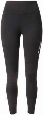 ADIDAS TERREX Outdoorové nohavice  čierna / biela