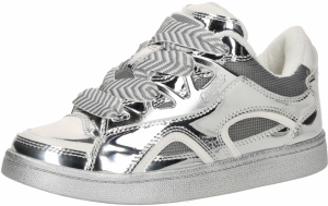 BUFFALO Nízke tenisky 'LIBERTY SKATE'  sivá / strieborná / biela