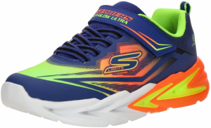 SKECHERS Tenisky 'FLEX-GLOW ULTRA'  tmavomodrá / neónovo zelená / oranžová