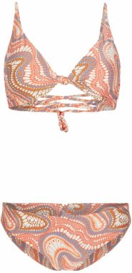 O'NEILL Bikiny 'Charlotte Maoi'  sivá / oranžová / svetlooranžová / šedobiela