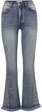 KOROSHI Džínsy  modrá denim
