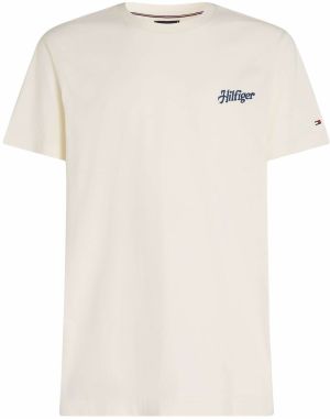TOMMY HILFIGER Tričko 'SUMMER PHOTO'  námornícka modrá / azúrová / hnedá / pastelovo žltá / červená