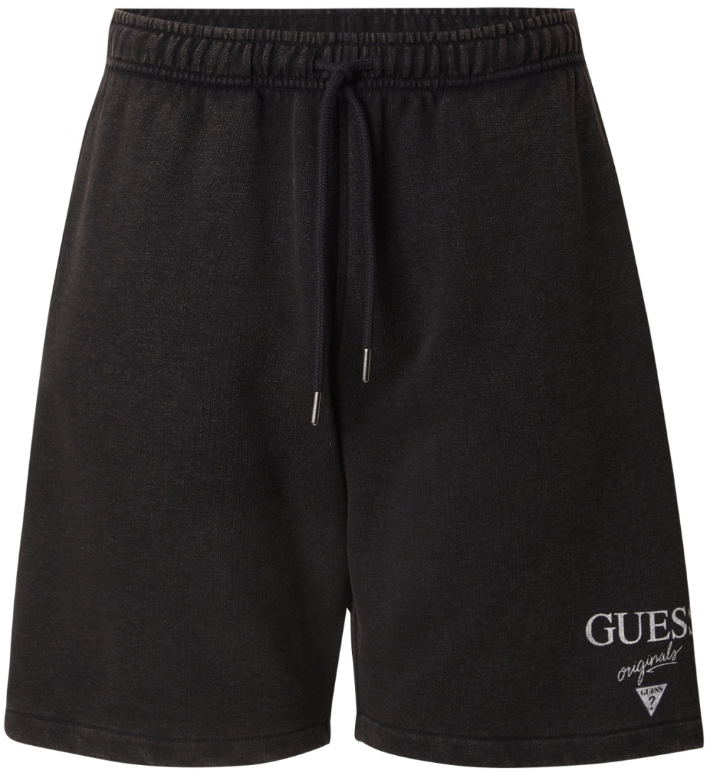 GUESS Originals Nohavice 'GO'  svetlosivá / čierna