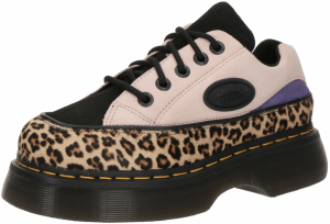 Dr. Martens Šnurovacie topánky  svetlohnedá / tmavofialová / pastelovo ružová / čierna