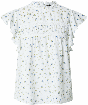 VERO MODA Blúzka 'VMTRINE'  modrá / zelená / biela