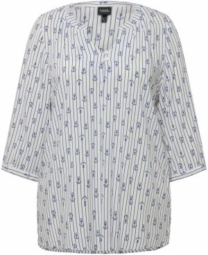 Ulla Popken Tunika  námornícka modrá / biela