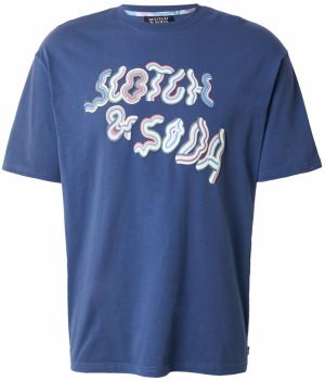SCOTCH & SODA Tričko  modrá / zafírová / lososová / biela