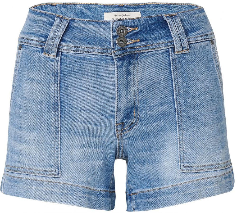 KOROSHI Džínsy  modrá denim