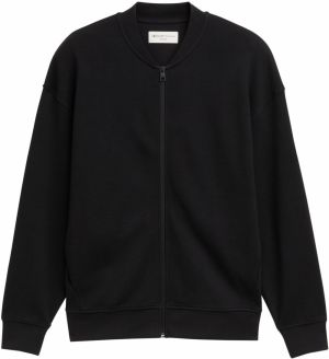 TOM TAILOR DENIM Tepláková bunda  čierna
