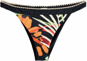 Desigual Bikinové nohavičky  oranžová / čierna / biela