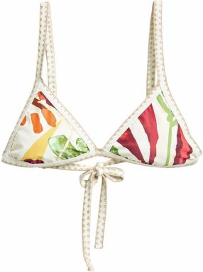 Desigual Bikinový top  žltá / zelená / červená / biela