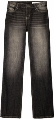 Bershka Džínsy  čierny denim