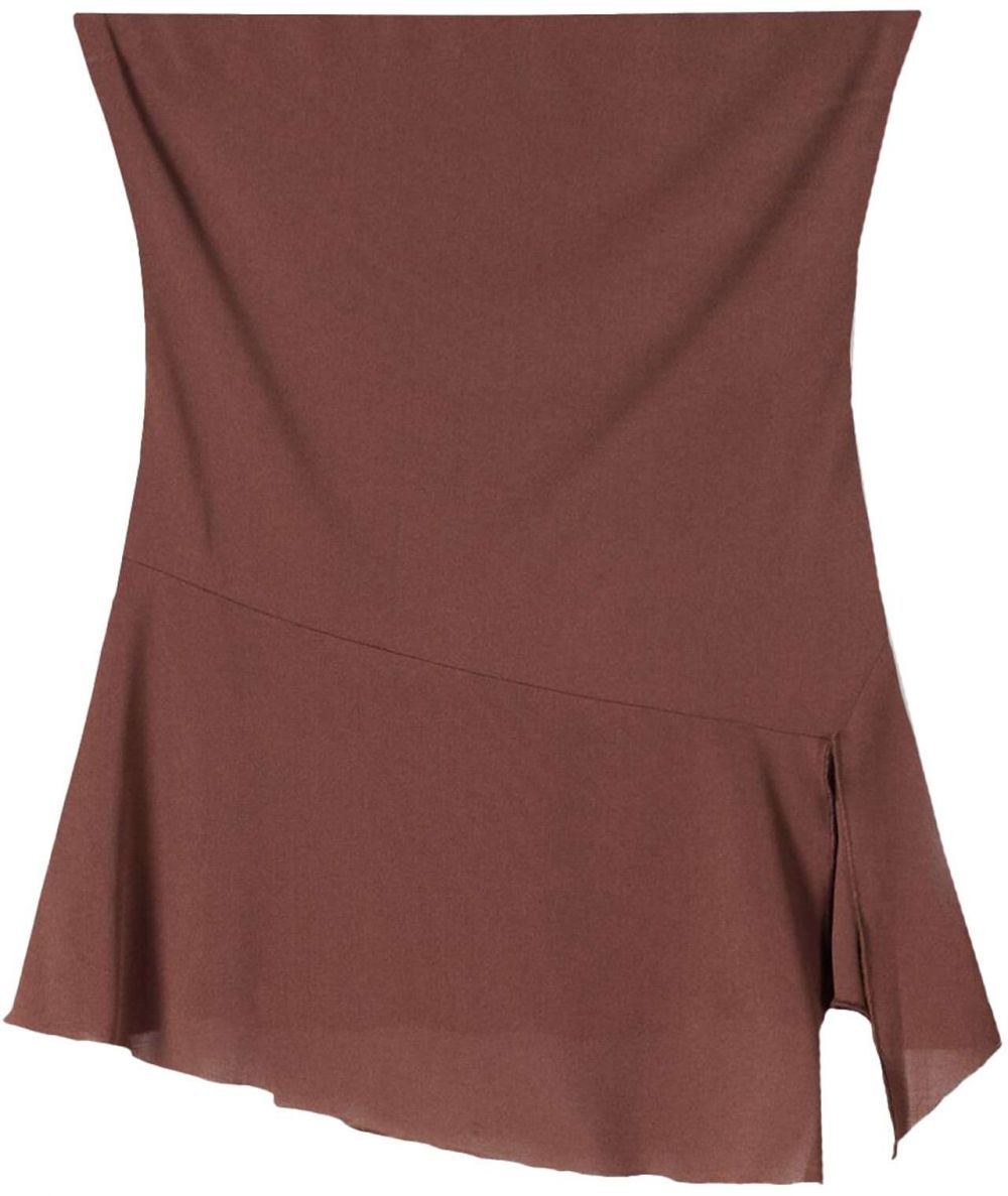 Bershka Top  hnedá