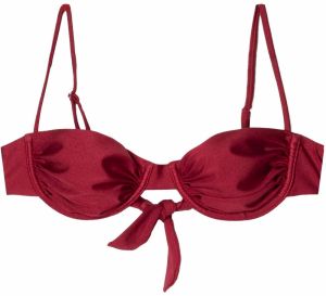 Bershka Bikinový top  burgundská