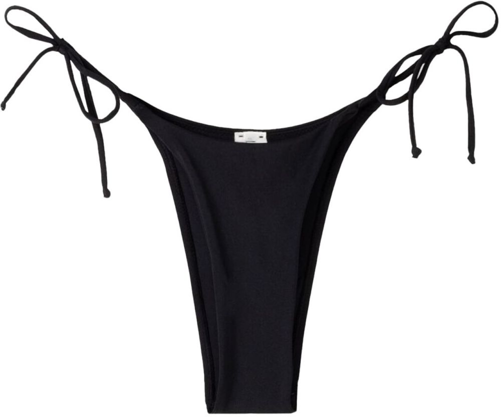 Bershka Bikinové nohavičky  čierna