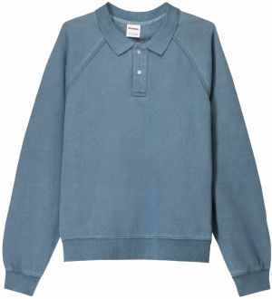 Bershka Mikina  modrosivá