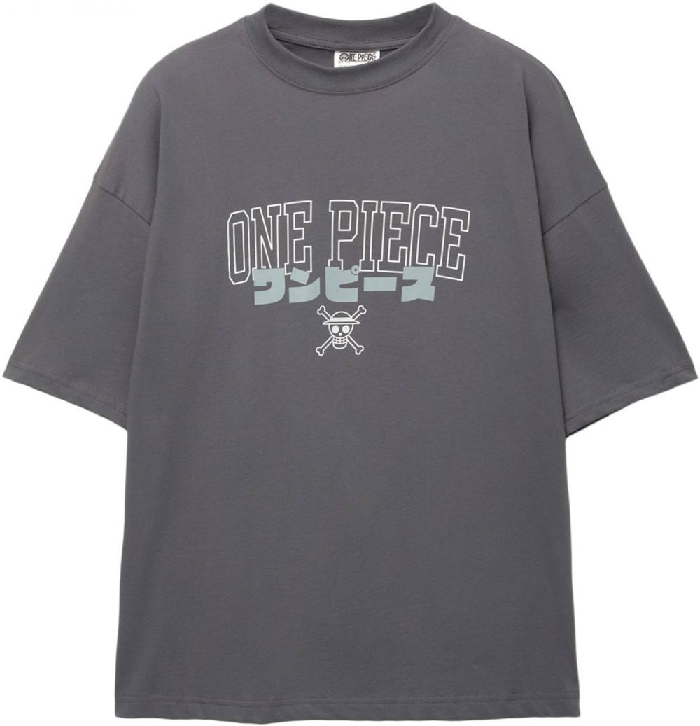 Pull&Bear Tričko  svetlomodrá / sivá / biela