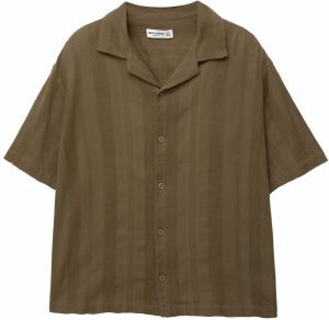 Pull&Bear Košeľa  kaki