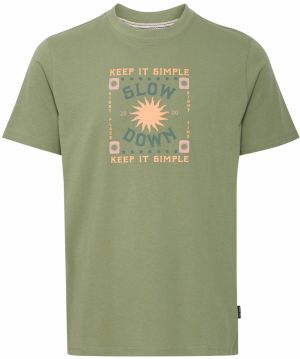 BLEND Tričko 'BHJoey'  zelená / jablková / marhuľová / ružová