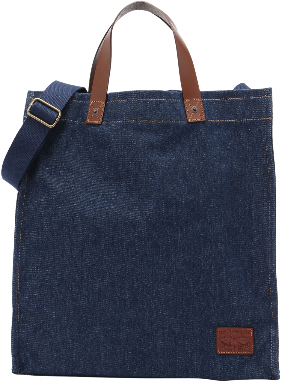 LEVI'S ® Shopper 'HERITAGE'  modrá denim / hnedá