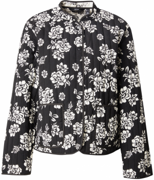 VERO MODA Prechodná bunda  čierna / biela