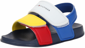 TOMMY HILFIGER Otvorená obuv  modrá / žltá / červená / biela