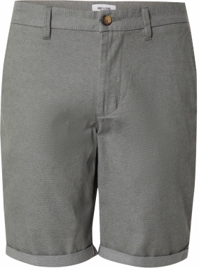Only & Sons Nohavice 'ONSPETER DOBBY'  sivá / biela
