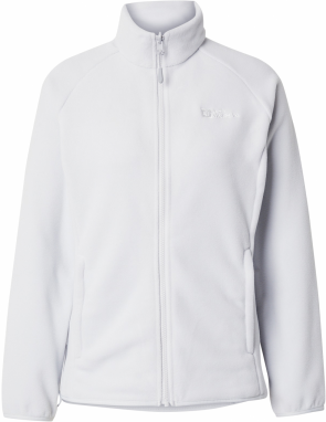 JACK WOLFSKIN Funkčná flisová bunda 'MOONRISE'  svetlosivá