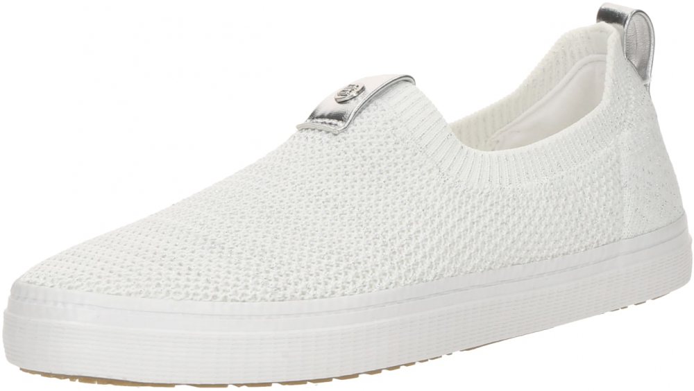 TT. BAGATT Slip-on obuv  strieborná / biela
