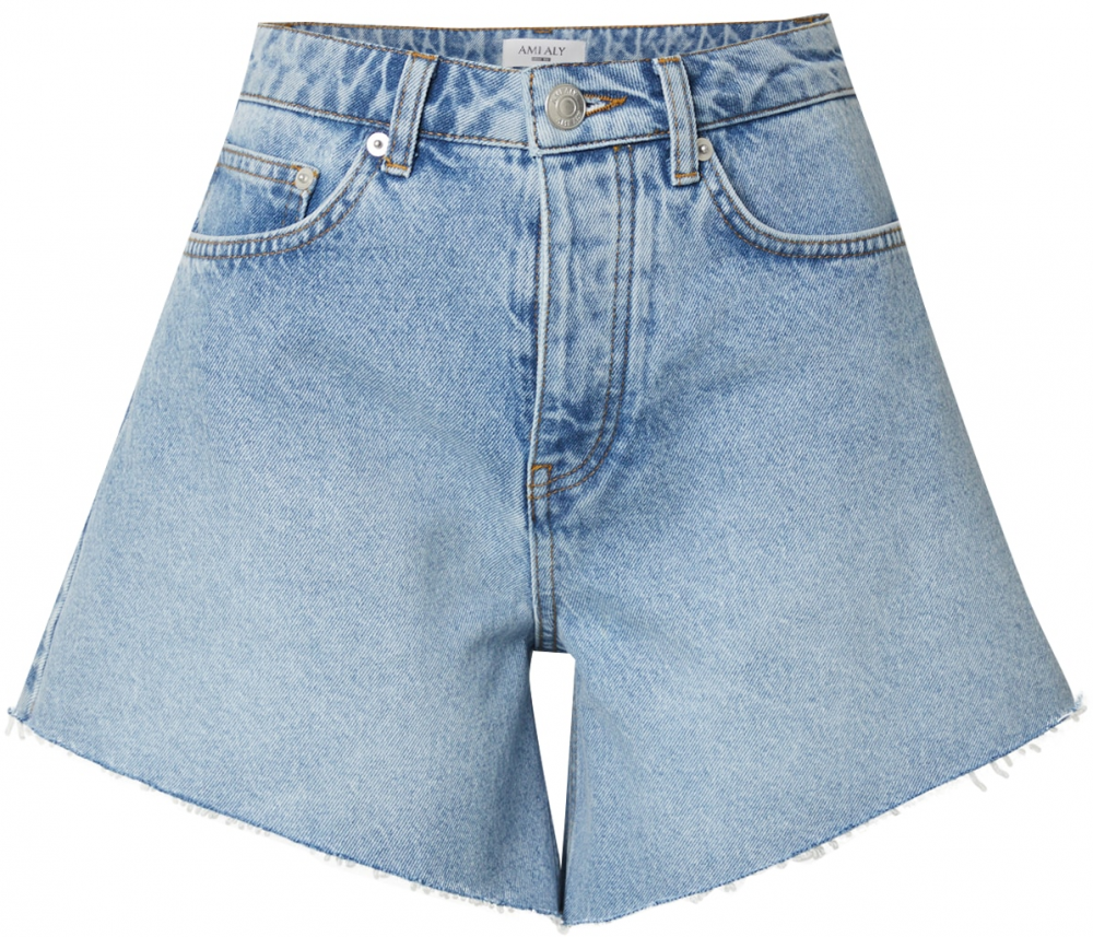 AMI ALY Džínsy  modrá denim