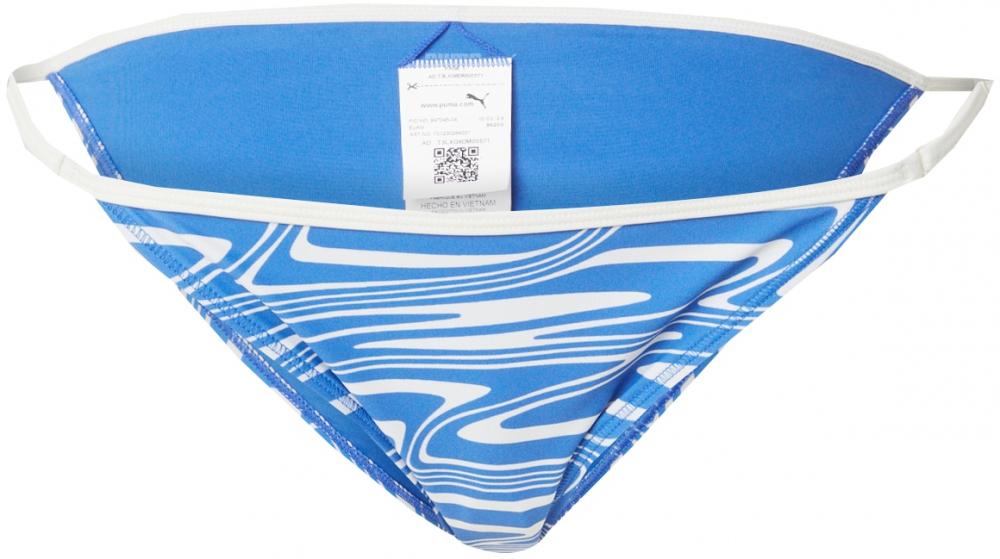 PUMA Bikinové nohavičky  modrá / biela