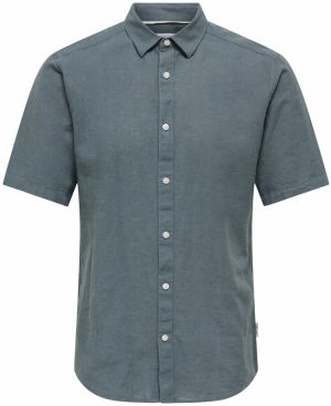Only & Sons Košeľa 'ONSCaiden'  modrozelená