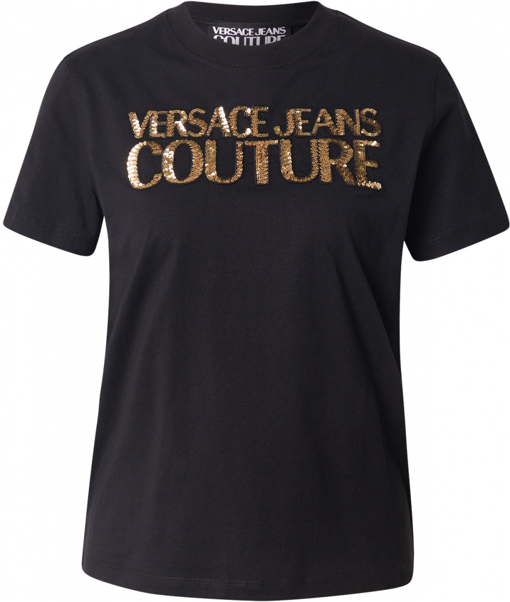 Versace Jeans Couture Tričko  zlatá / čierna