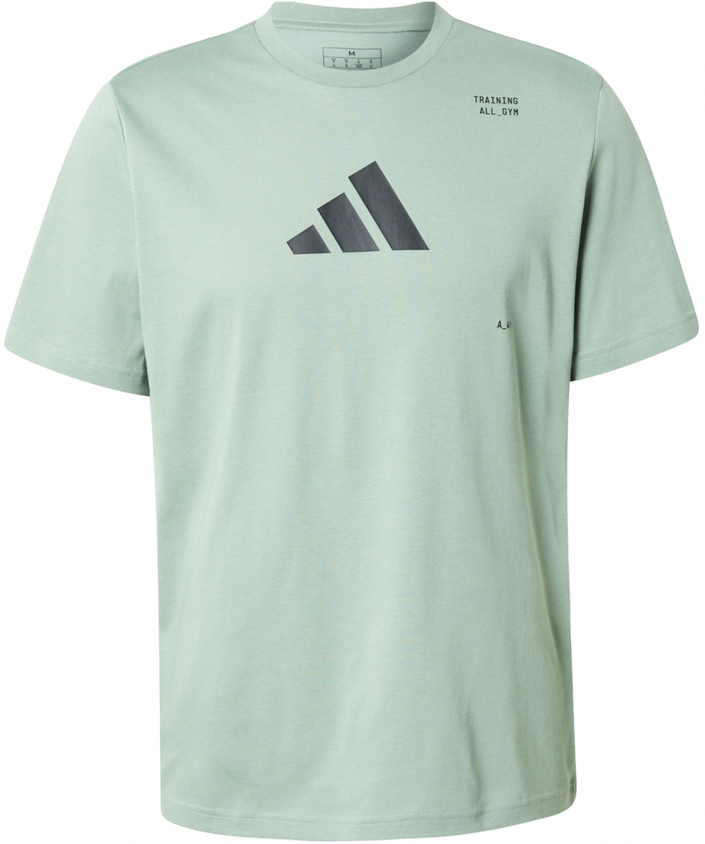 ADIDAS PERFORMANCE Funkčné tričko  pastelovo zelená / čierna