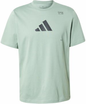 ADIDAS PERFORMANCE Funkčné tričko  pastelovo zelená / čierna