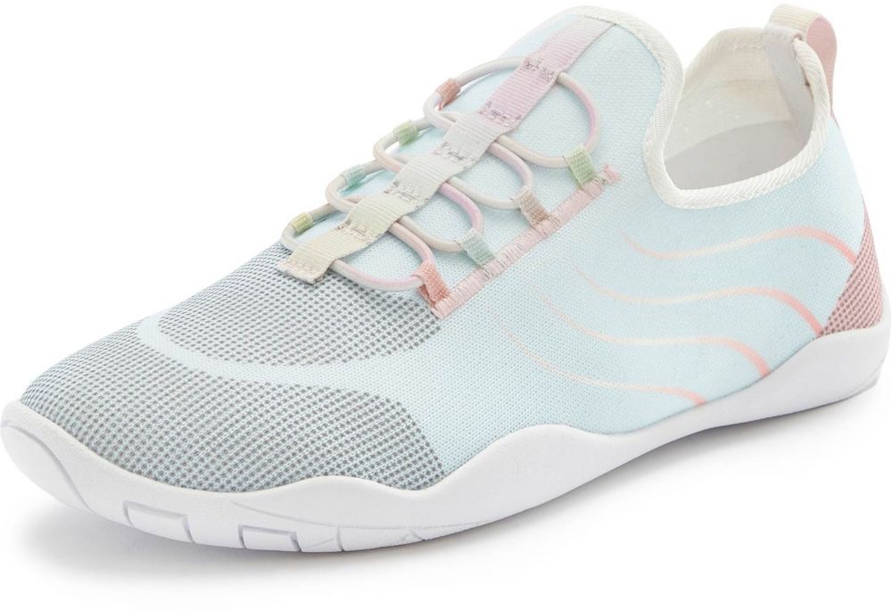 LASCANA Slip-on obuv  modrá / svetlosivá / ružová